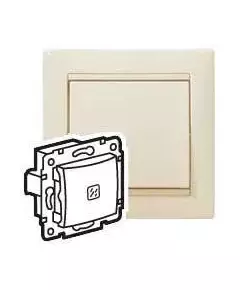 Механизм выключателя 1-кл. СП Valena 10А IP31 с подсветкой сл. кость (DIY-упак.) Leg 695601