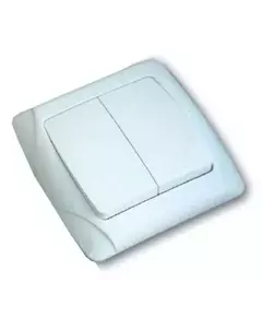 Выключатель 2-кл. СП Маргарита 10А IP20 бел. UNIVersal М0023