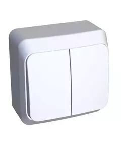 Выключатель 2-кл. ОП Этюд 10А IP20 бел. SchE BA10-002B