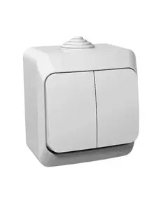 Выключатель 2-кл. ОП Этюд 10А IP44 10AX бел. SchE BA10-042B