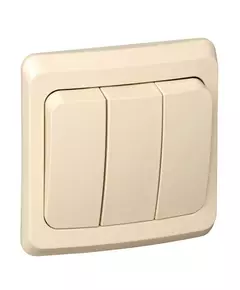 Выключатель 3-кл. СП Этюд 10А IP20 крем. SchE BC10-003K