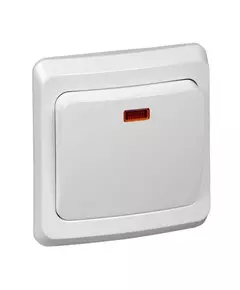 Выключатель 1-кл. СП Этюд 10А IP20 с подсветкой бел. SchE BC10-005B