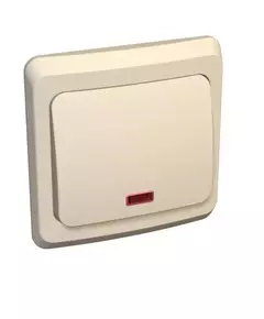 Выключатель 1-кл. СП Этюд 10А IP20 с подсветкой крем. SchE BC10-005K