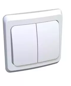 Выключатель 2-кл. СП Этюд 10А IP20 с подсветкой бел. SchE BC10-006B