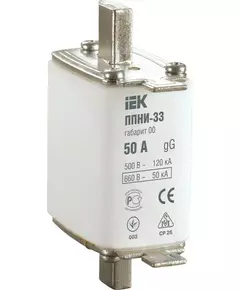 Вставка плавкая ППНИ-33 80А габарит 00 IEK DPP10-080