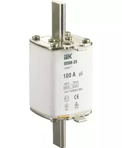 Вставка плавкая ППНИ-35 100А габарит 1 IEK DPP30-100