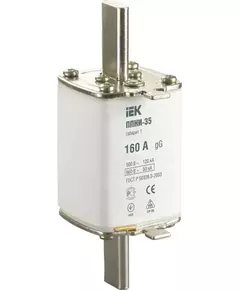 Вставка плавкая ППНИ-35 160А габарит 1 IEK DPP30-160