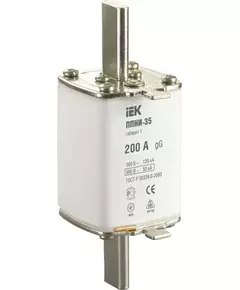 Вставка плавкая ППНИ-35 200А габарит 1 IEK DPP30-200