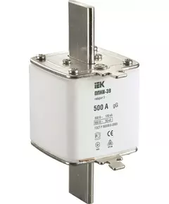 Вставка плавкая ППНИ-39 500А габарит 3 IEK DPP50-500