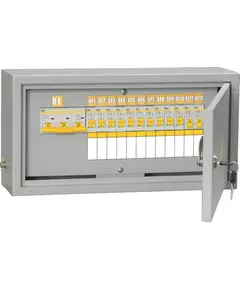 Щит ОЩВ-12/ОБЩ-3-100-12-0 (ВВ100А 12х16А) IP31 IEK MSM10-3N-100-12-31