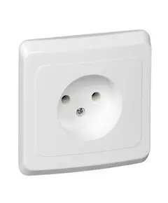 Розетка 1-м СП Этюд 16А IP20 без заземл. бел. SchE PC16-001B