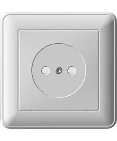 Розетка 1-м СП W59 16А IP20 без заземл. защ. шторки бел. SchE RS16-151-18