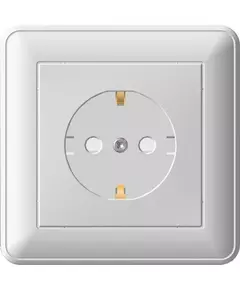 Розетка 1-м СП W59 16А IP20 с заземл. защ. шторки в сборе сл. кость SchE RS16-152-28