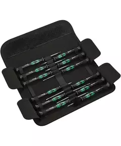 Набор отверток прецизионных Kraftform Micro 12 Universal 1 12 пр. PH 00/0 TORX HF TX 5/6 SL 1.5/1.8/2.0/2.5/3.0 HEX 0.9/1.5/2.0 Wera WE-073675