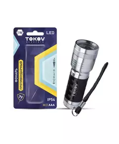 Фонарь ручной на батарейках 3xAAA LED TOKOV ELECTRIC TKE-RF-B-02