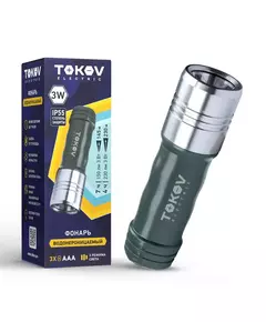Фонарь ручной на батарейках PC/ABS TOKOV ELECTRIC TKE-RF-B-03