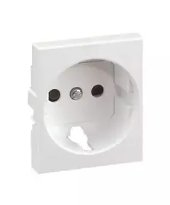 Накладка розетки 75432- 75464-69 защ. шторки Simon82 Centralizations алюм. 82041-53