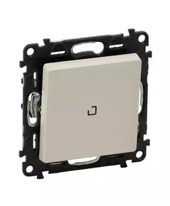 Переключатель 1-кл. СП Valena Life 10А IP20 250В 10AX с подсветкой с лицев. панелью безвинтов. зажимы механизм сл. кость Leg 752526