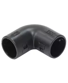 Поворот открывающийся на 90град. CI25G черн. (уп.5шт) IEK CTA10D-CIG25-K02-005