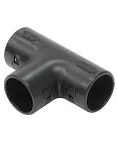 Тройник открывающийся TI25G черн. IEK CTA10D-TIG25-K02-025