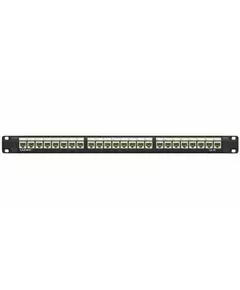 Патч-панель 19дюйм 1UCAT5E 24 модуля RJ45 неэкранированная DKC RN5PPU24