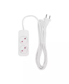 Удлинитель 2х3м без заземл. STANDARD 2х1кв.мм бел. Rexant 13-4001