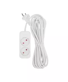 Удлинитель 2х5м без заземл. STANDARD 2х1кв.мм бел. Rexant 13-4002