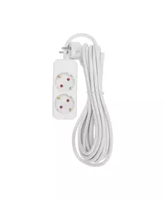 Удлинитель 2х5м с заземл. STANDARD 3х1кв.мм бел. Rexant 13-4005