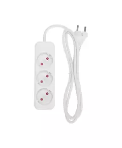 Удлинитель 3х1.5м без заземл. STANDARD 2х1кв.мм бел. Rexant 13-4006