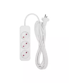 Удлинитель 3х3м без заземл. STANDARD 2х1кв.мм бел. Rexant 13-4007