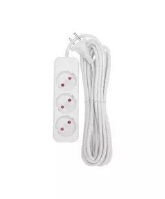 Удлинитель 3х5м без заземл. STANDARD 2х1кв.мм бел. Rexant 13-4008