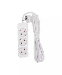 Удлинитель 3х3м с заземл. STANDARD 3х1кв.мм бел. Rexant 13-4010