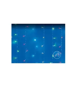 Занавес LED с эффектом мерцания ULD-C3020-240/TTK MULTI IP44 3х2м соед. 240 сдиодов разноцвет. свет провод прозр. Uniel UL-00007216