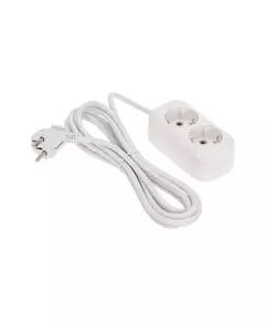 Удлинитель 2 гнезда 3м 3х0.75кв.мм с/з бел. PROCONNECT 13-4203