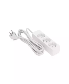 Удлинитель 3 гнезда 3м 3х0.75кв.мм с/з бел. PROCONNECT 13-4209