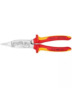 Клещи электромонтажные VDE 6-в-1 L-200мм Knipex KN-1386200