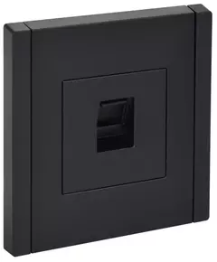 Розетка компьютерная RJ45 кат.5E FORTE&PIANO FP132 черн. IEK FP-K10-1-K02