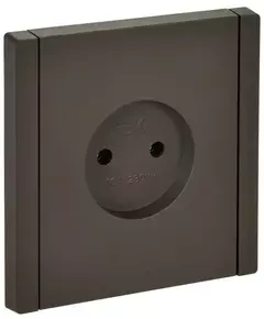 Розетка 1-м СП FORTE&PIANO FP318 10А без заземл. без защ. шторок винт. крепл. сер. IEK FP-R10-10-K03