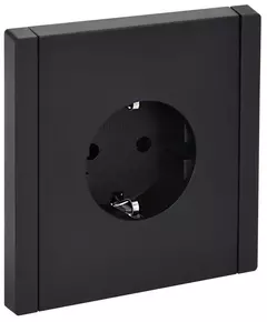 Розетка СП FORTE&PIANO FP116 16А с заземл. без защ. шторок винт. крепл. черн. IEK FP-R11-16-K02