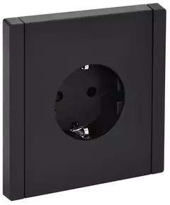 Розетка СП FORTE&PIANO FP115 16А с заземл. защ. шторки винт. крепл. черн. IEK FP-R14-16-K02