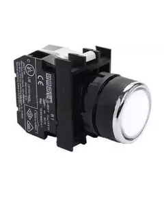 Кнопка с подсветкой-светодиод B152DB бел. EMAS B152DB