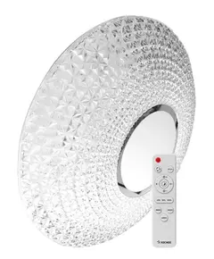 Светильник светодиодный PREMIUM CRYSTAL 55Вт 230В 3000-6500К 4400лм IP40 400х100мм настенно-потолоч. управляемый с пультом ДУ КОСМОС KSCrys55W