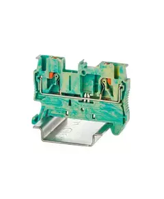 Клемма заземления зажим push-in 2 точки подключения 2.5кв.мм DKC VPR-2.5-PE-YG