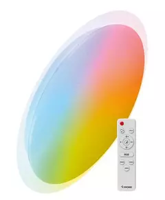 Светильник светодиодный PREMIUM GALAXY-RGB 75Вт 230В 3000-6500К 6000лм IP40 555х83мм настенно-потолоч. управляемый с пультом ДУ с RGB подсветкой КОСМОС KSGalaRGB75W