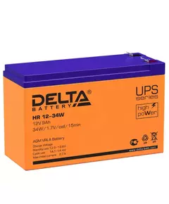Аккумулятор UPS 12В 9А.ч HR 12-34 W Delta 4614010630004