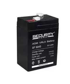 Аккумулятор ОПС 6В 4.5А.ч SF 6045 Security Force 4614030010013