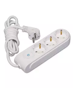Удлинитель 3х5м с заземл. 16А IP20 ПВС 3х1.5 с выкл. защ. шторки Makel N3310064