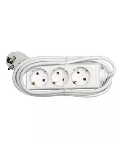 Удлинитель 3х5м с заземл. 16А IP20 94 180 NPE-S-03-500-E-3х1 ПВС 3х1 Navigator 94180