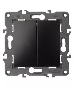 Выключатель 2-кл. СП Elegance 14-1104-05 10А IP20 250В 10AX механизм антрацит Эра Б0034234