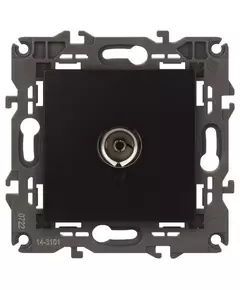 Розетка телевизионная одиночная TV 1мод. Elegance 14-3101-05 IP20 антрацит Эра Б0034294